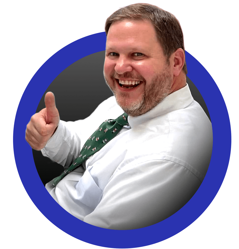 Mayor Clay Madden giving a thumbs up