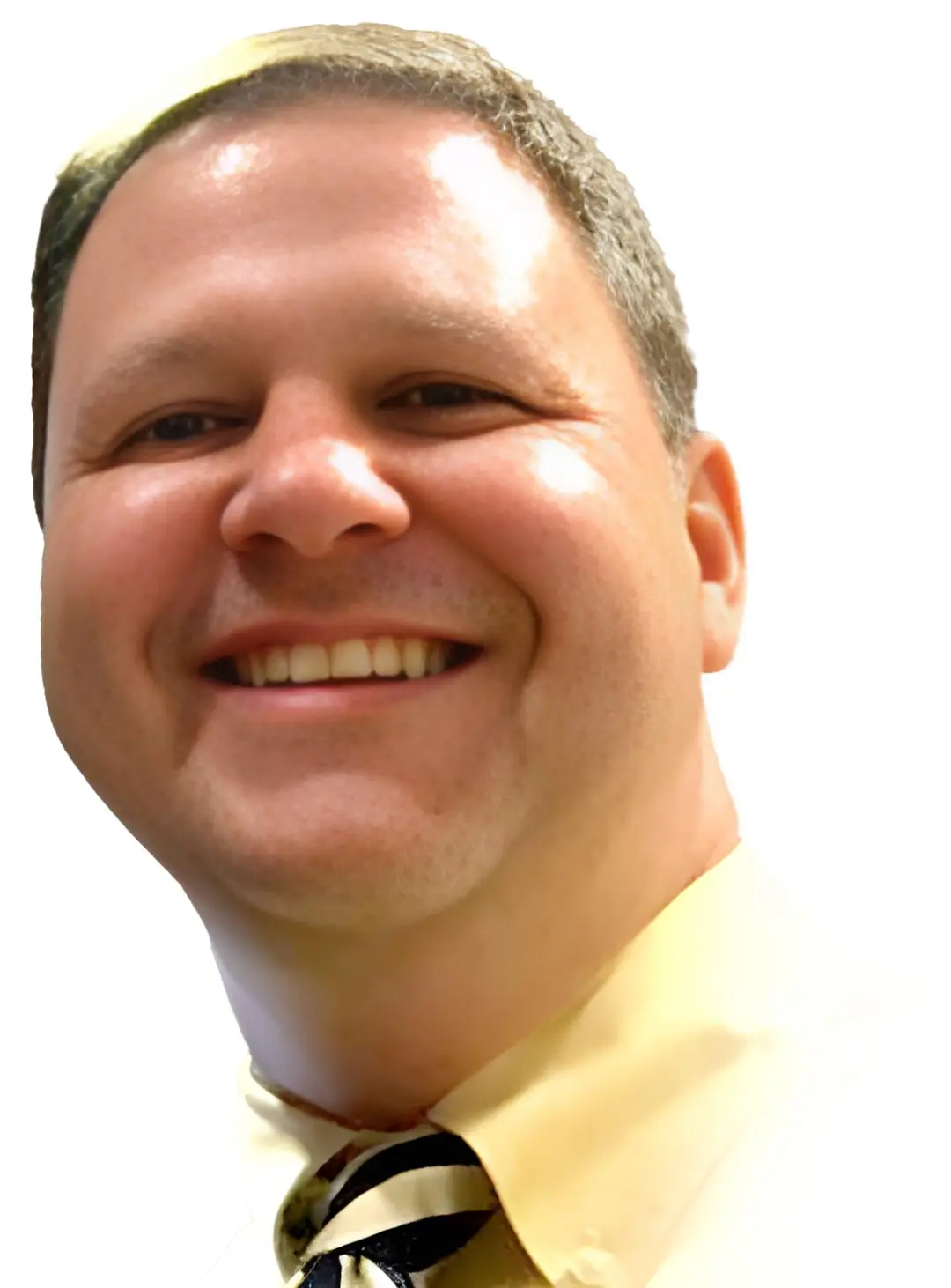 Mandeville ' LA Clay Madden Smiling and looking down at the camera